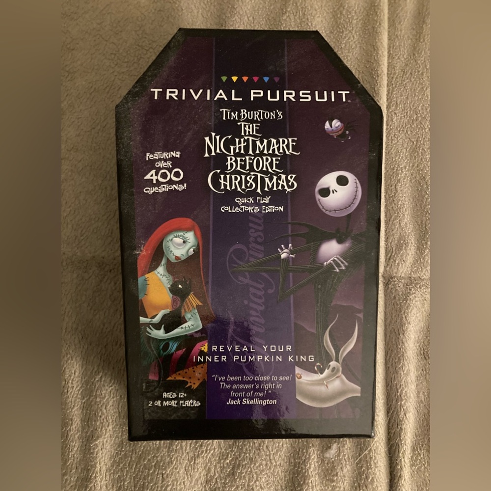 Disney nightmare before Xmas collectors edition trivial pursuit